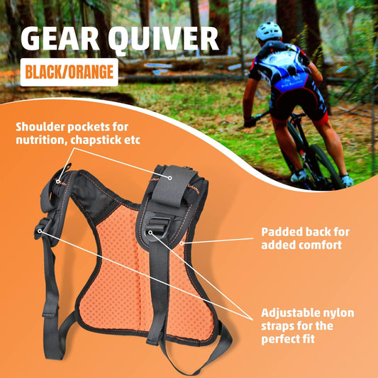 Orange Mud GearQuiver ギアクイバー ランニング用ショルダーパック スマホ収納 補給食 軽量 トレラン ブラック