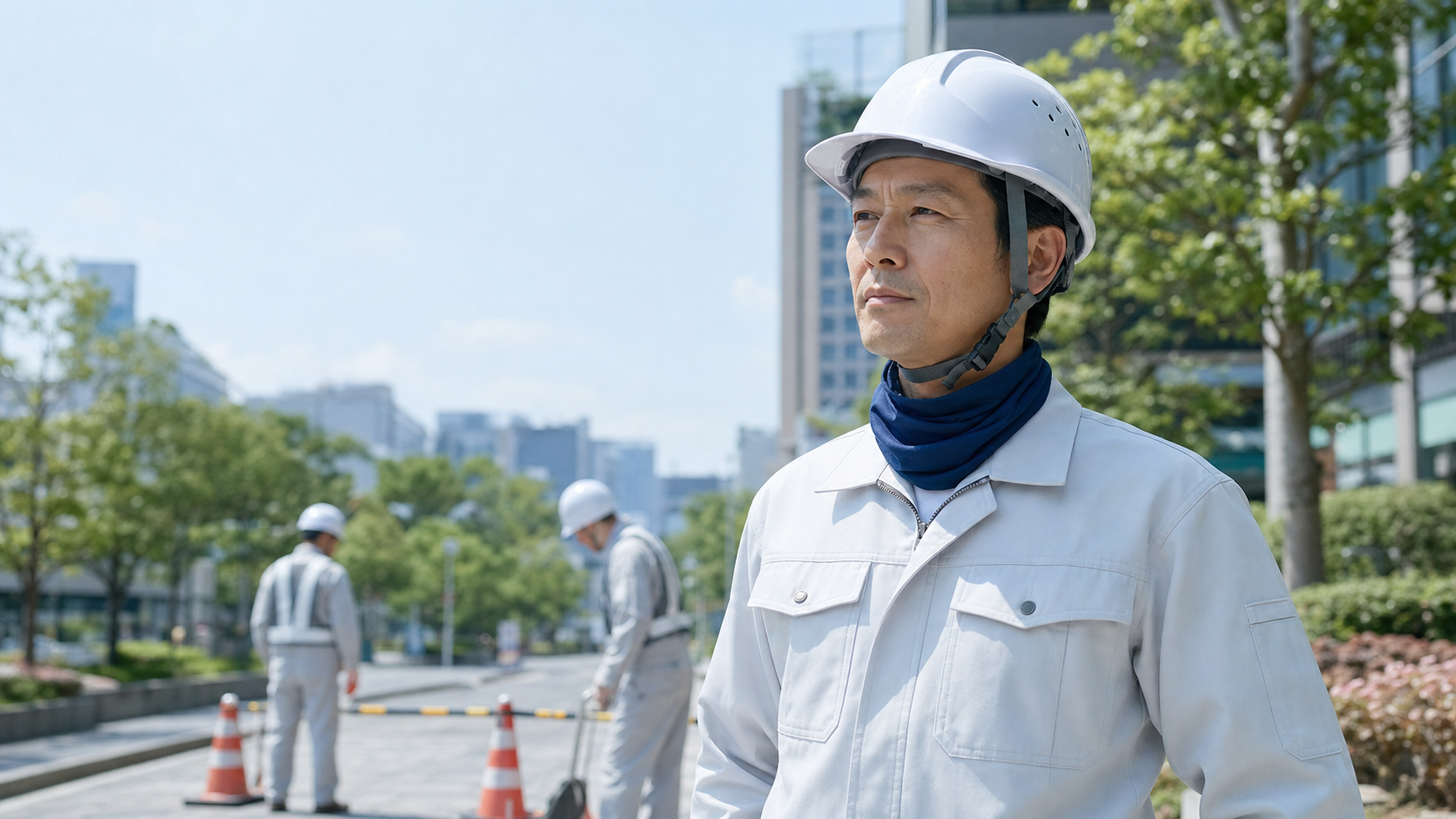 屋外や現場仕事でのCCTチルチューブ活用イメージ
