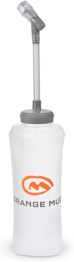 Orange Mud Hydrapak ソフトフラスク 600ml 折りたたみ ランニング 水分補給 ボトル バイトバルブ・ホース付 BPAフリー 軽量43g