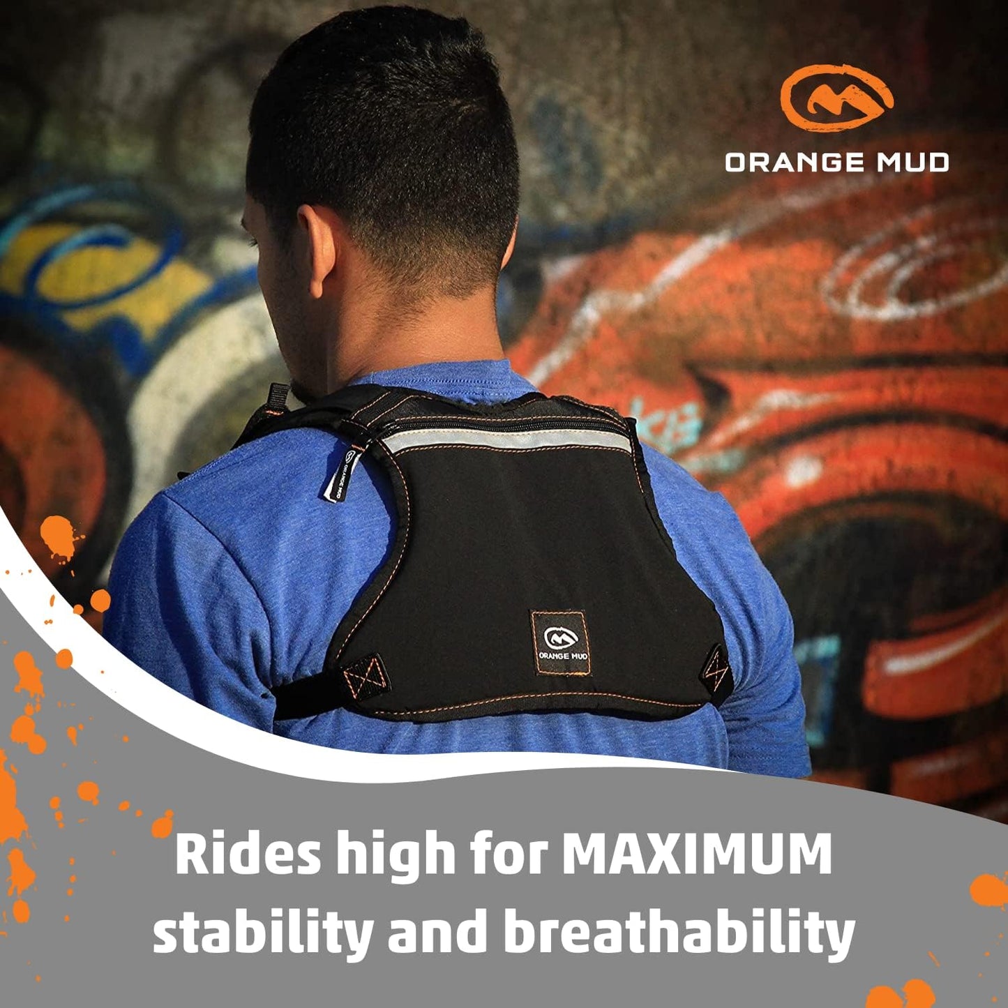 Orange Mud GearQuiver ギアクイバー ランニング用ショルダーパック スマホ収納 補給食 軽量 トレラン ブラック