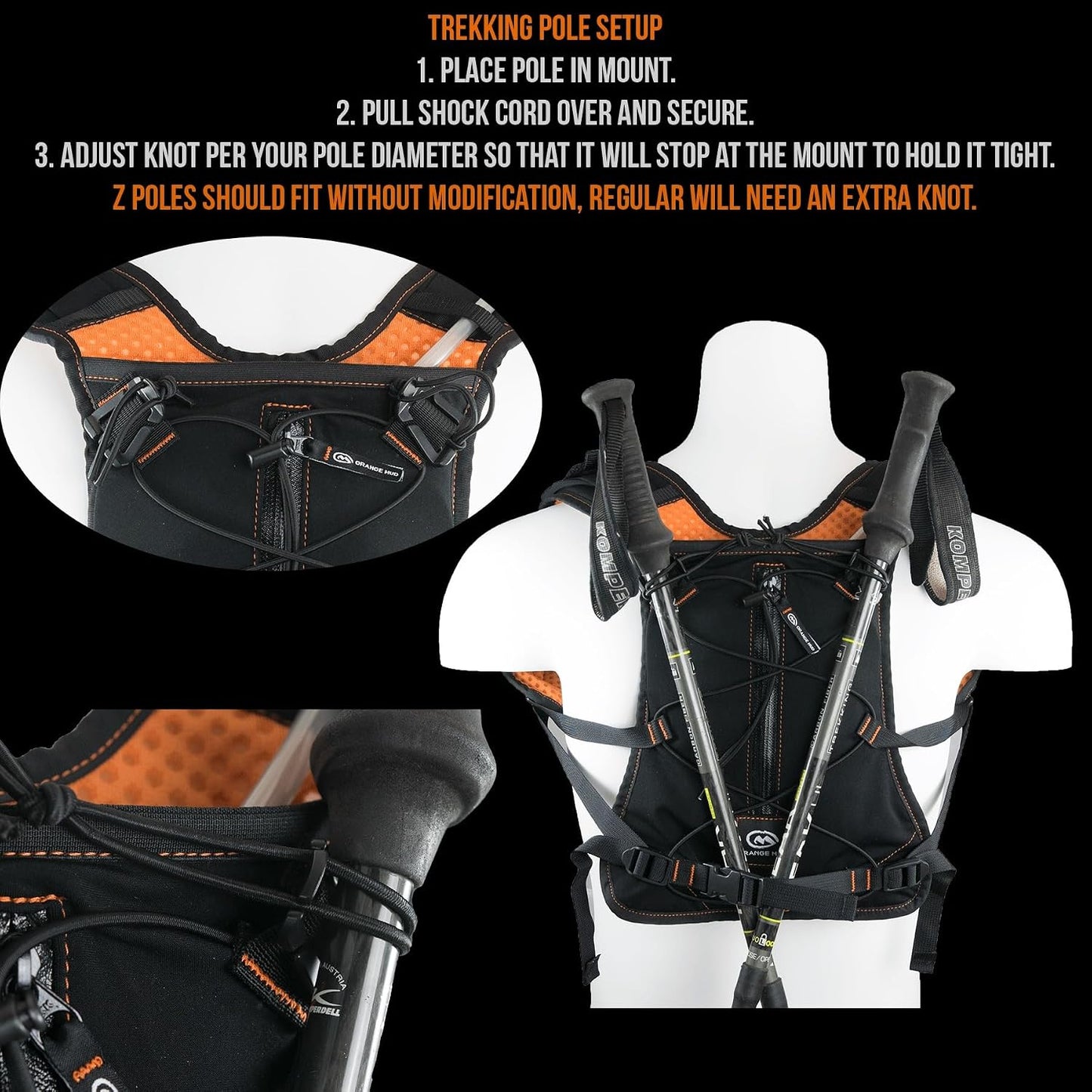 Orange Mud トレッキングポールホルダー金具（背面用）