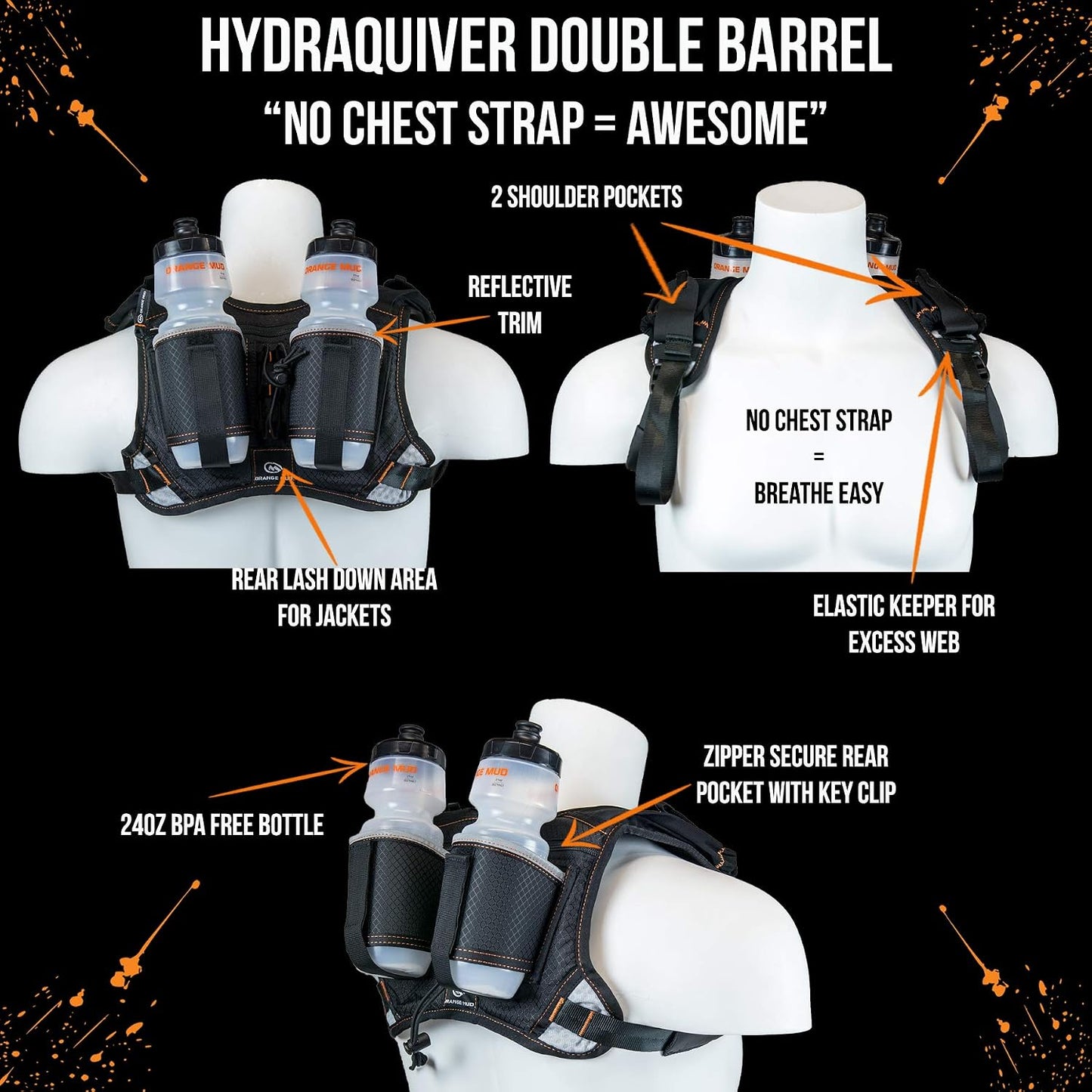 Orange Mud HydraQuiver ダブルバレル ハイドレーションパック