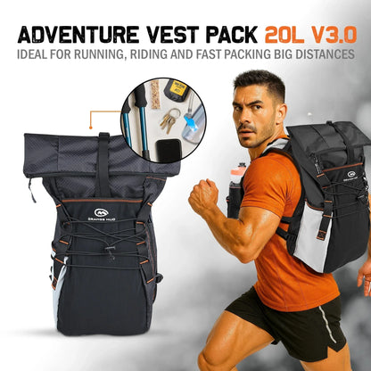 Orange Mud Adventure Pack 20L 3.0 パック全体